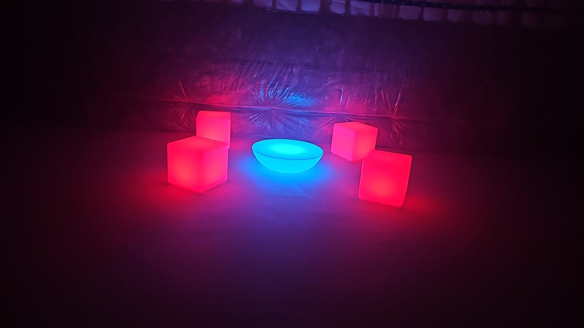 LED Cube Seating Set